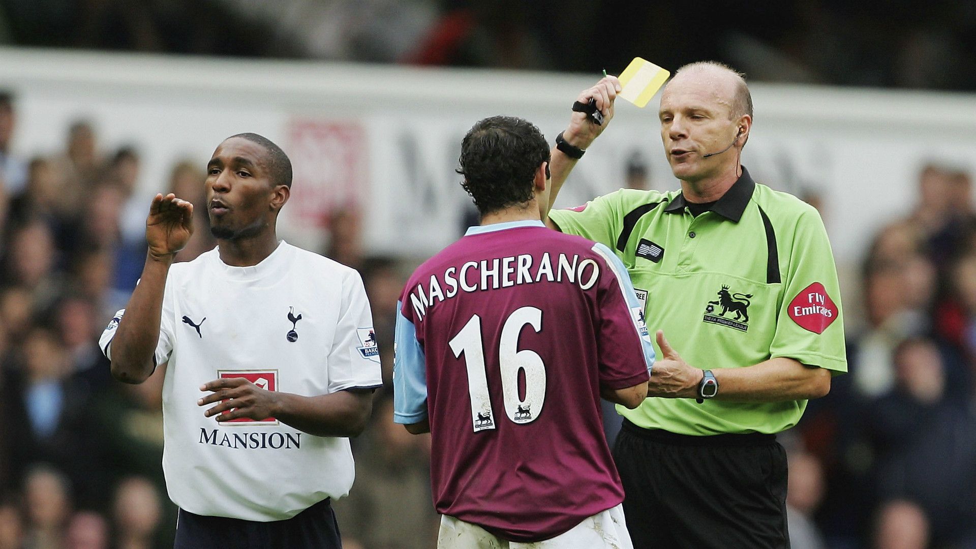 Mascherano Yellow Card Tottenham West Ham