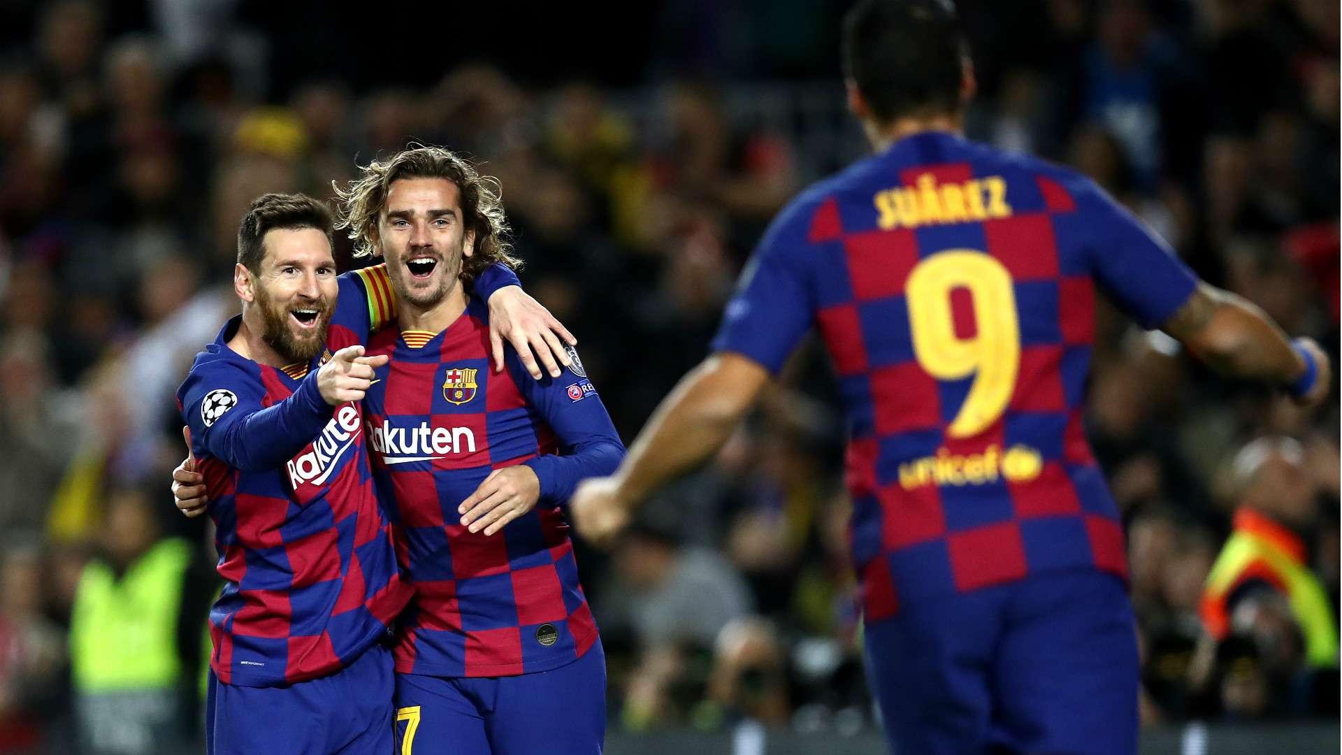 Lionel Messi Luis Suarez Antoine Griezmann FC Barcelona Borussia Dortmund Champions League 2019