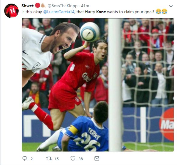 Twitter reaction Harry Kane goal