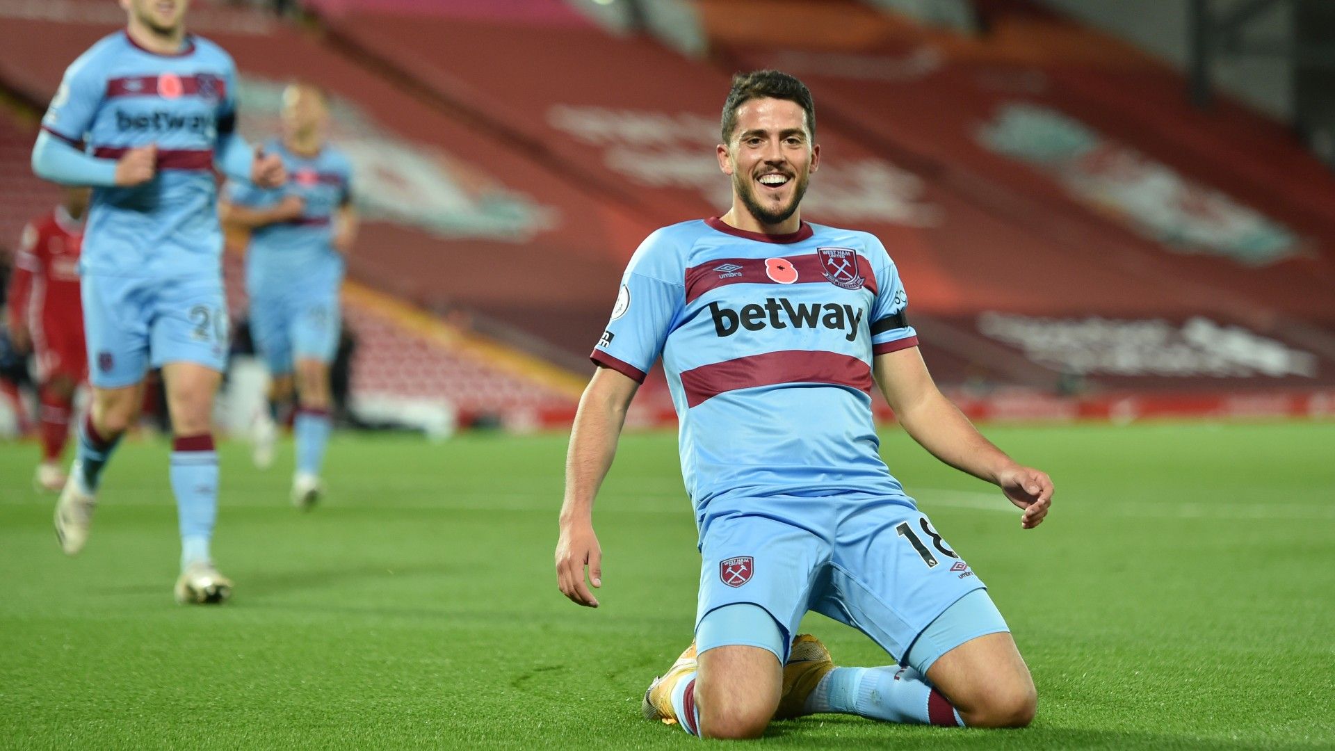 Pablo Fornals Liverpool West Ham 2020