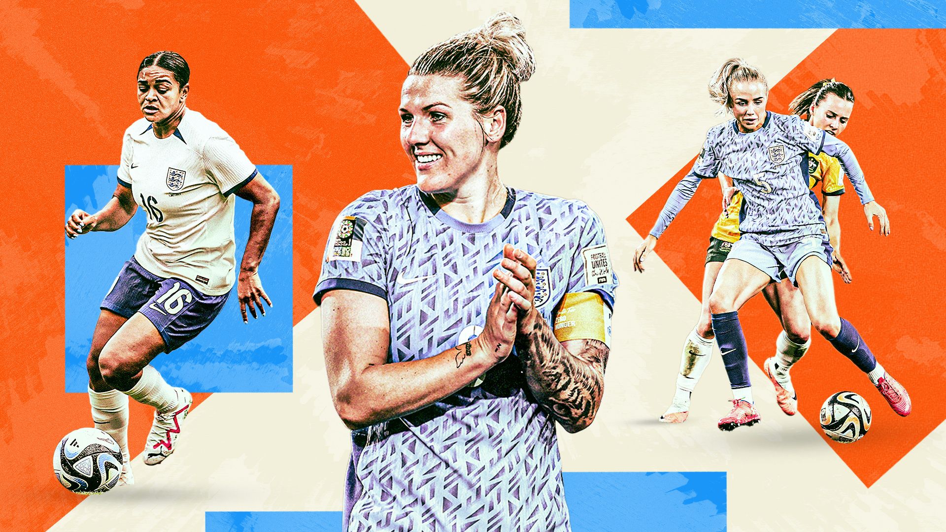 Jess Carter Millie Bright Alex Greenwood England World Cup gfx