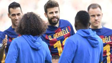 Pique Busquets Barcelona Getafe LaLiga