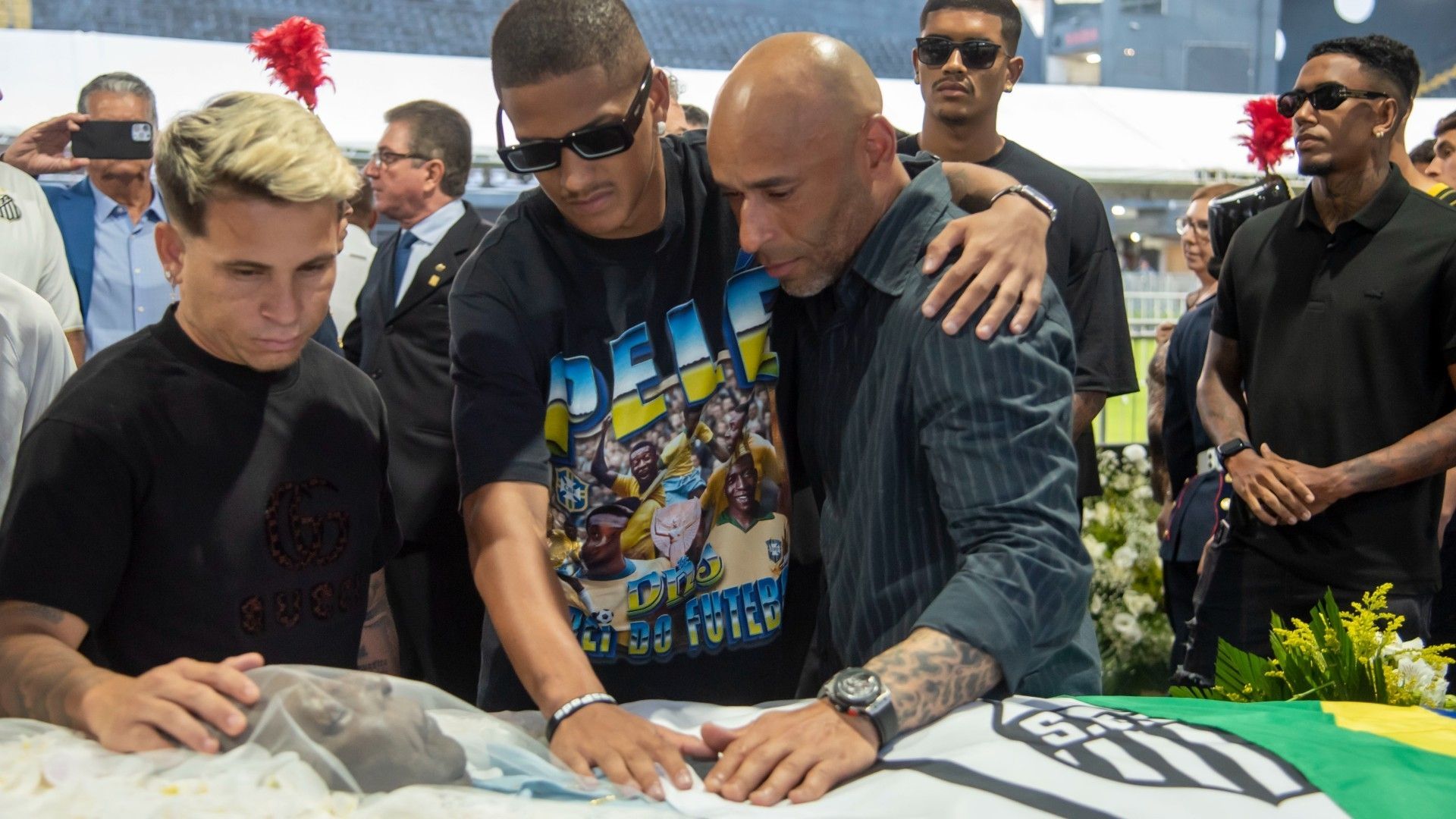 Soteldo Angelo Santos enterro Pelé 03 01 2023