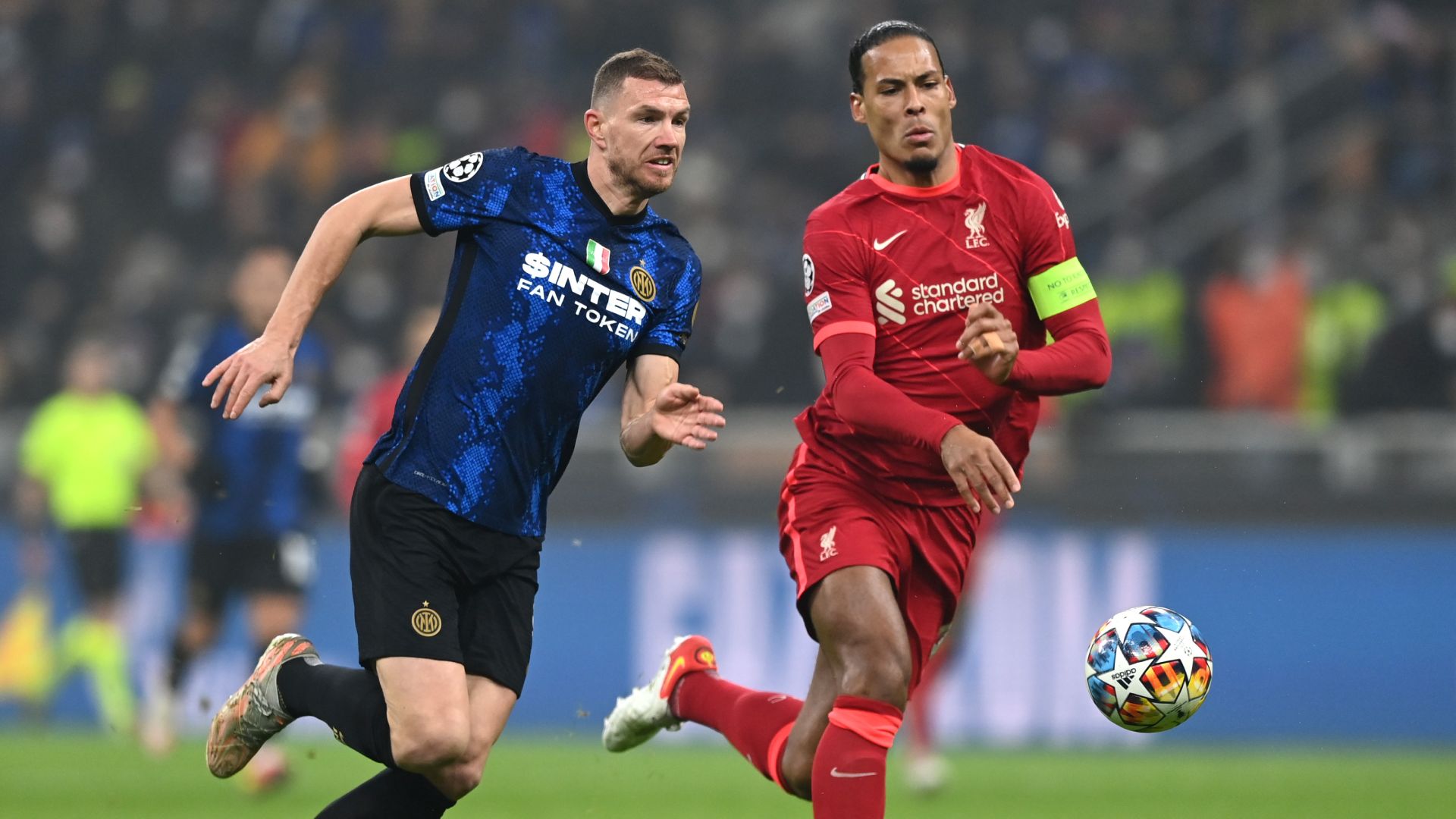 LDC - Inter Milan Liverpool - Dzeko Van Dijk