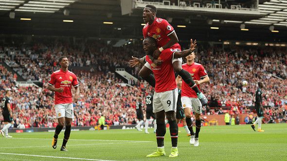 pogba lukaku manchester united premier elague 14082017