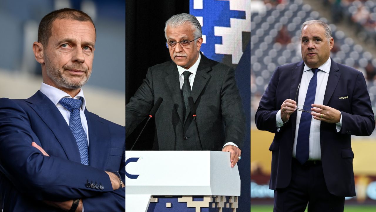 Dirigentes UEFA, AFC e Concacaf