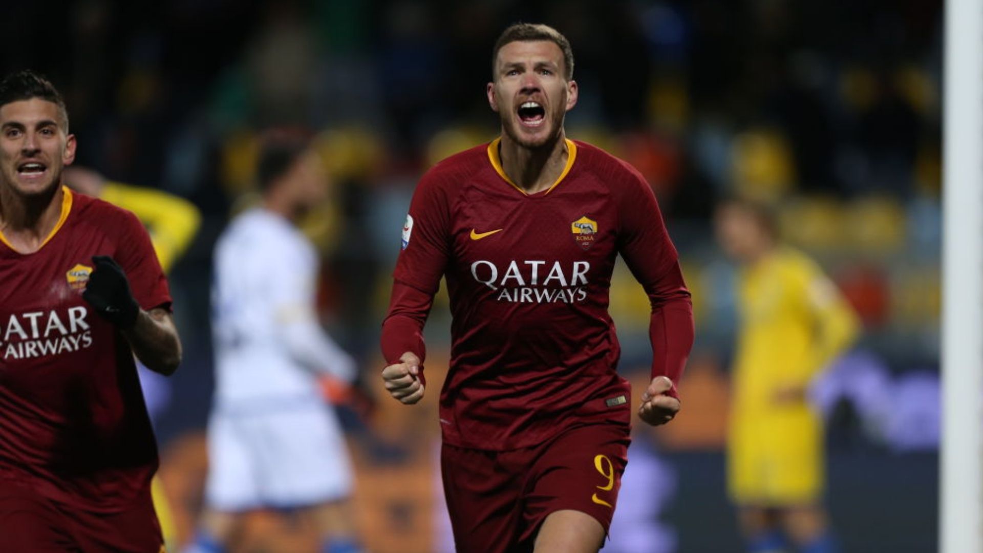 Dzeko Pellegrini Frosinone Roma 2018 2019