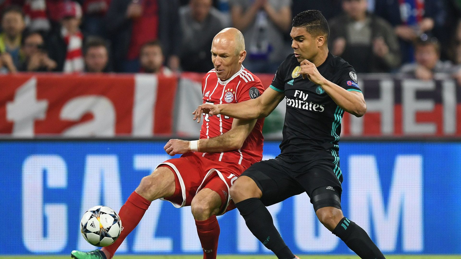 Arjen Robben Casemiro Bayern Munich Real Madrid Champions League