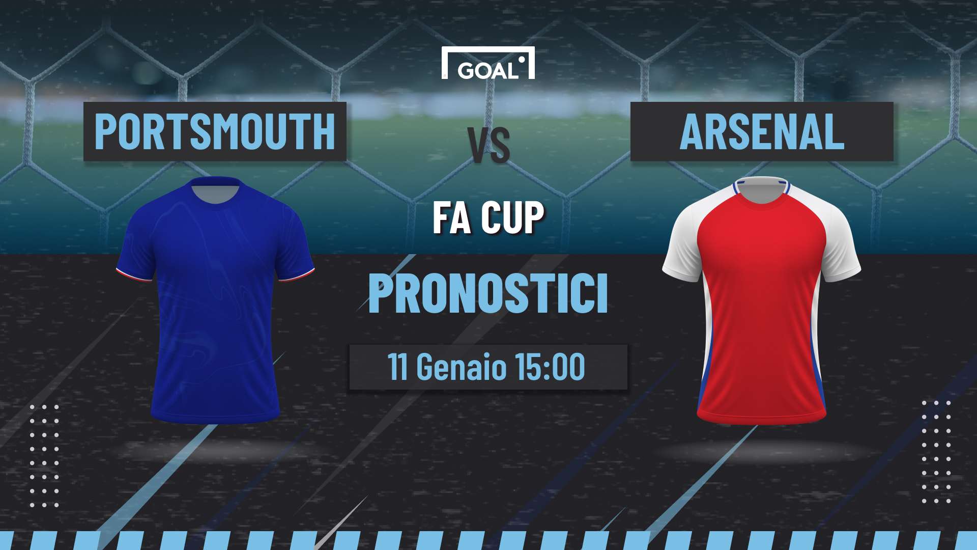 Pronostici Portsmouth - Arsenal
