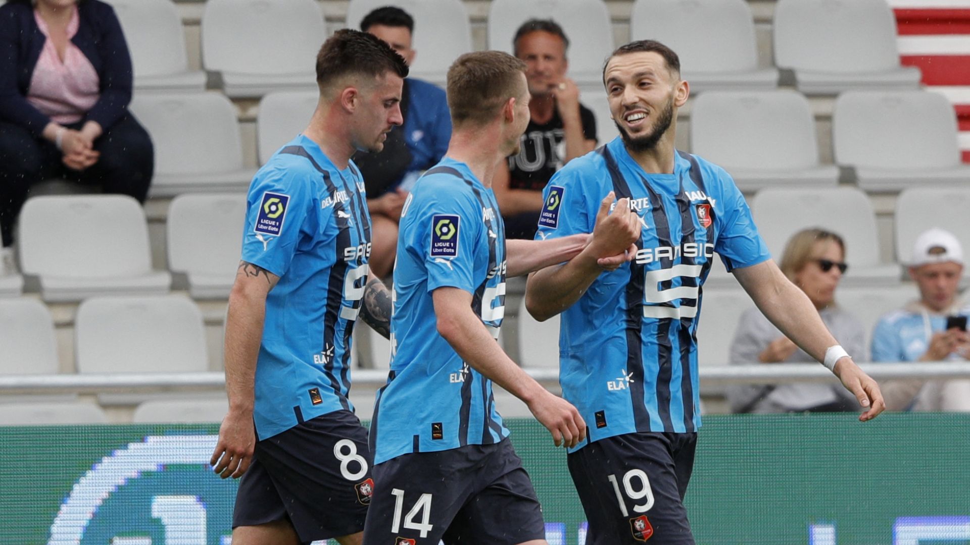 Ajaccio Rennes Triplé Amine Gouiri Ligue 1