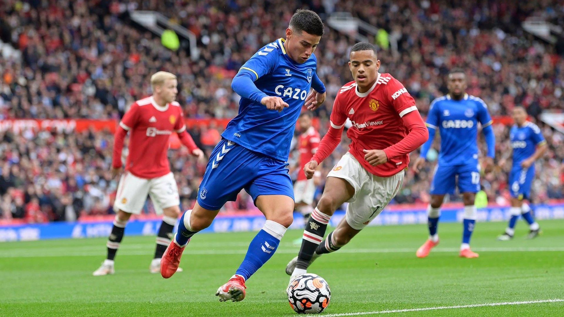 James Rodríguez Everton Manchester United