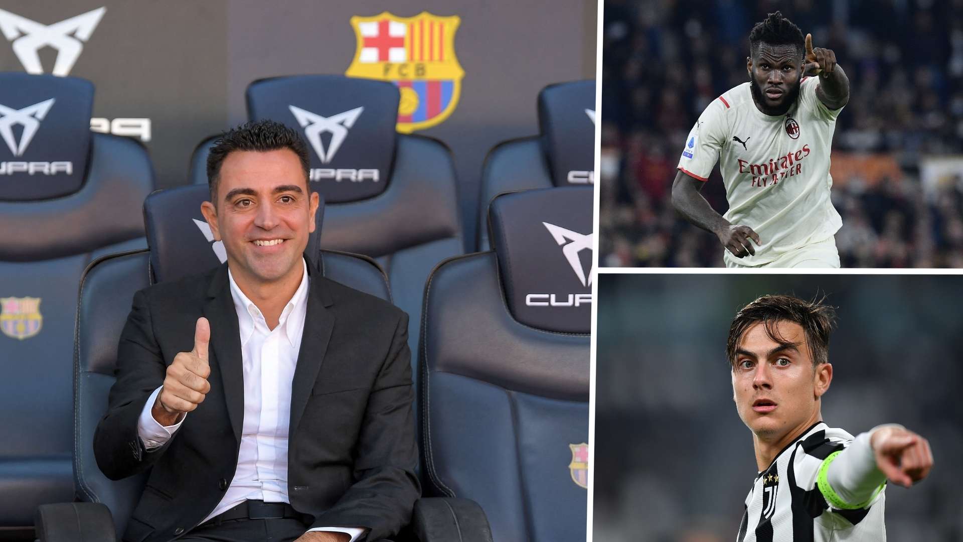 Xavi - Paulo Dybala - Franck Kessié