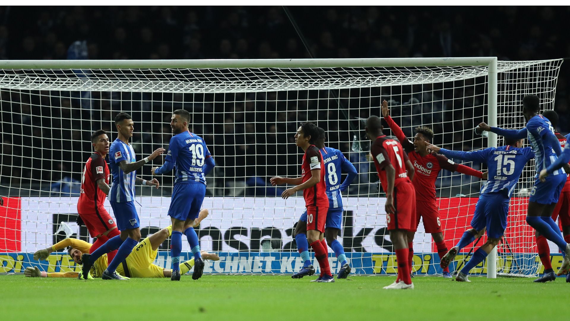 Hertha Berlin Eintracht Frankfurt Grujic celebrates 081218