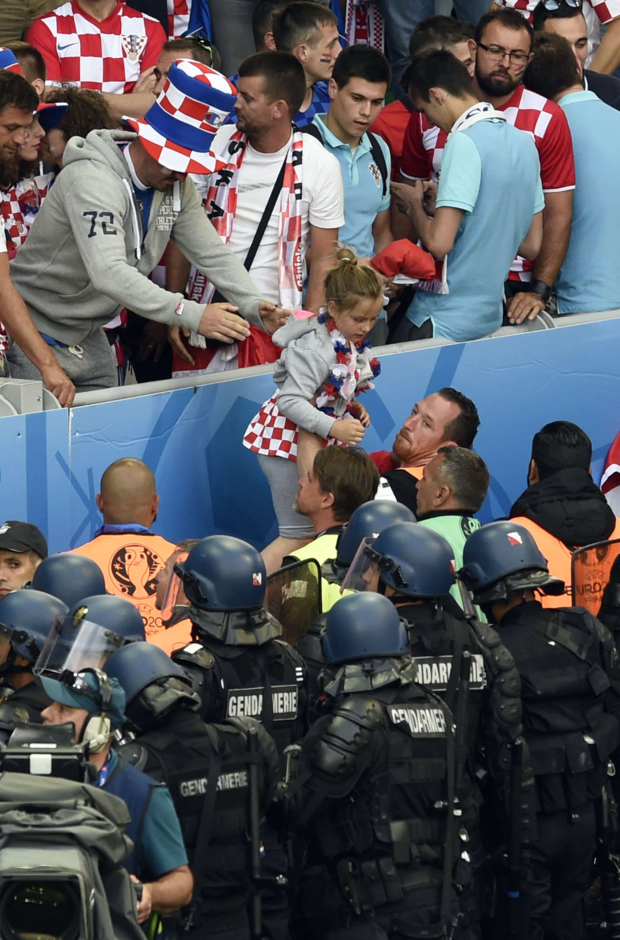 croatia czech - fans kid - euro 2016 - 17062016