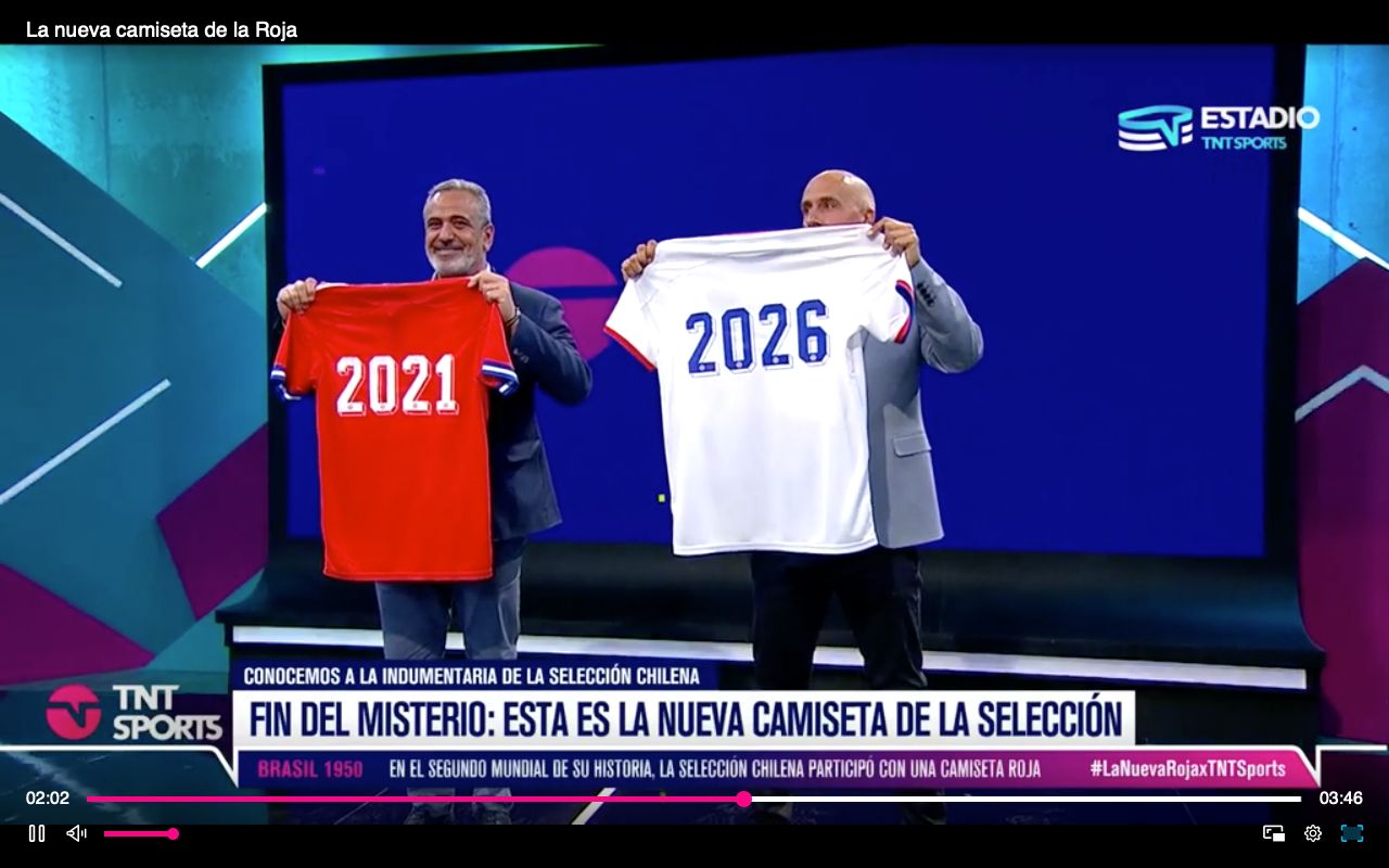 Selección chilena camiseta 2021