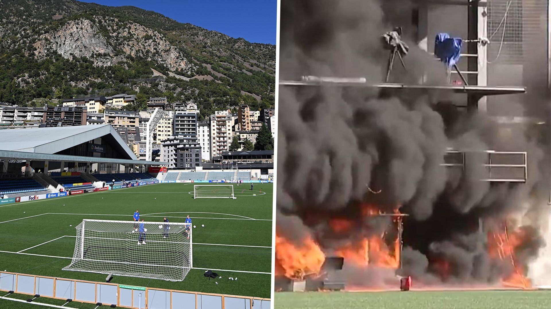 England Andorra World Cup 2022 fire