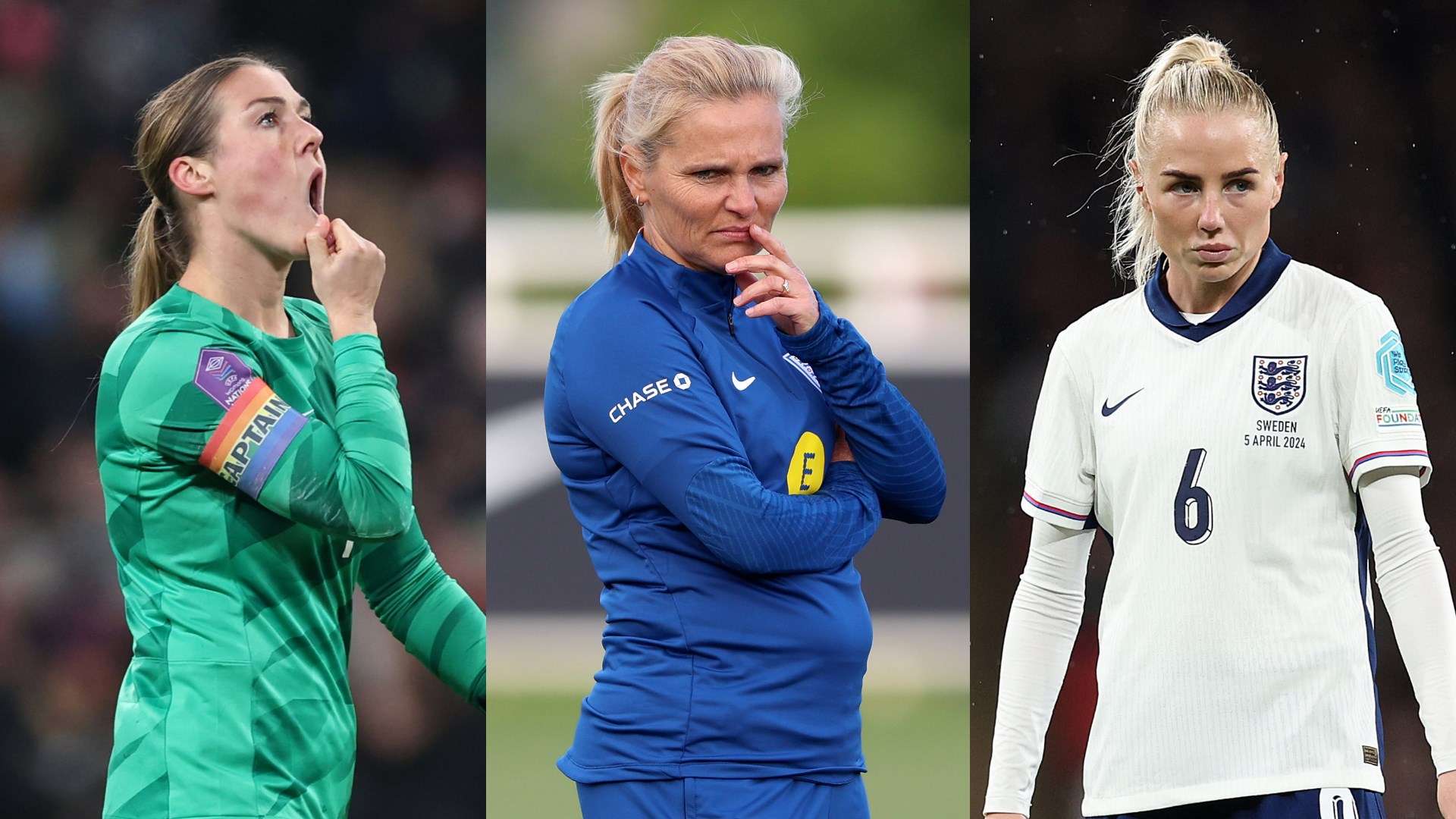 Mary Earps Sarina Wiegman Alex Greenwood split