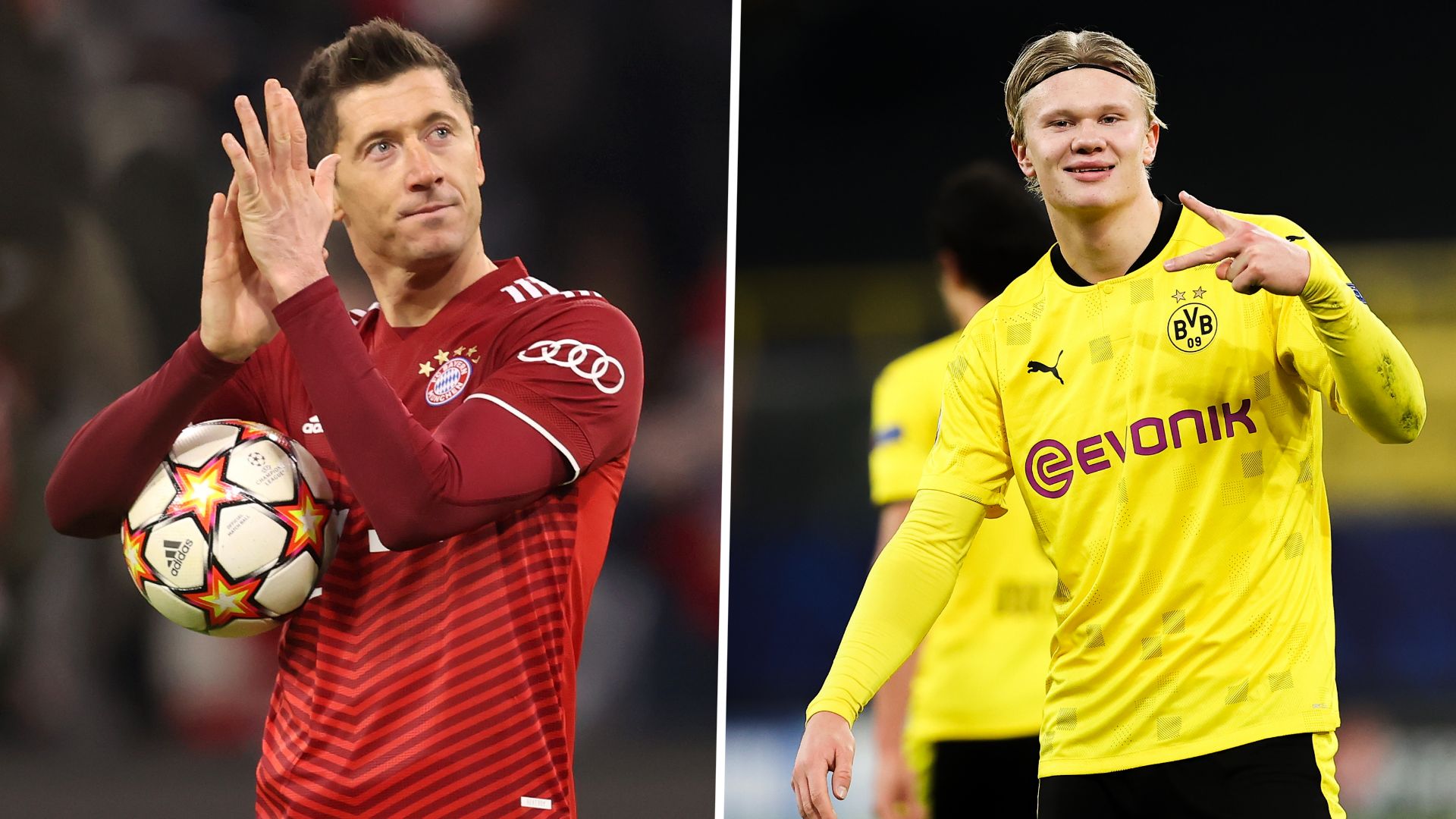 Robert Lewandowski, Erling Haaland GFX