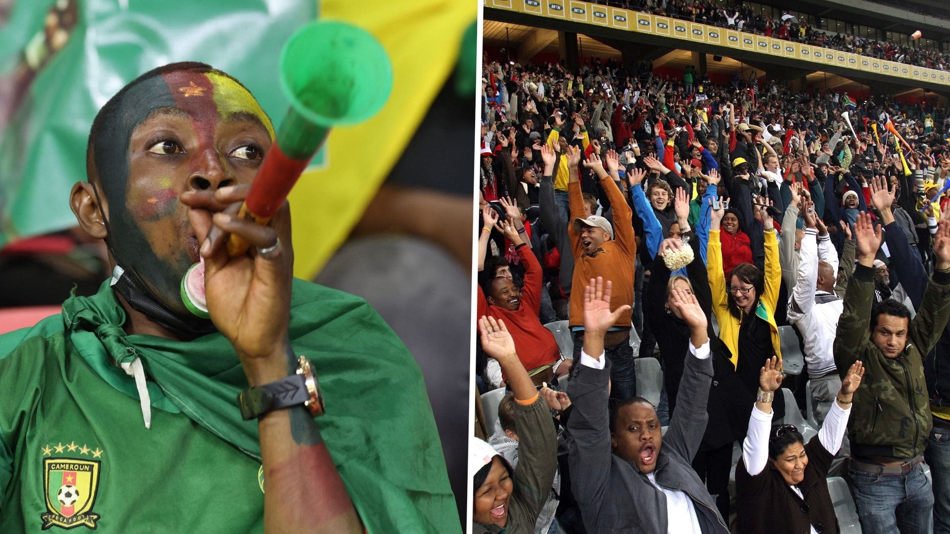 Vuvuzelas, Mexican waves, fans World Cup