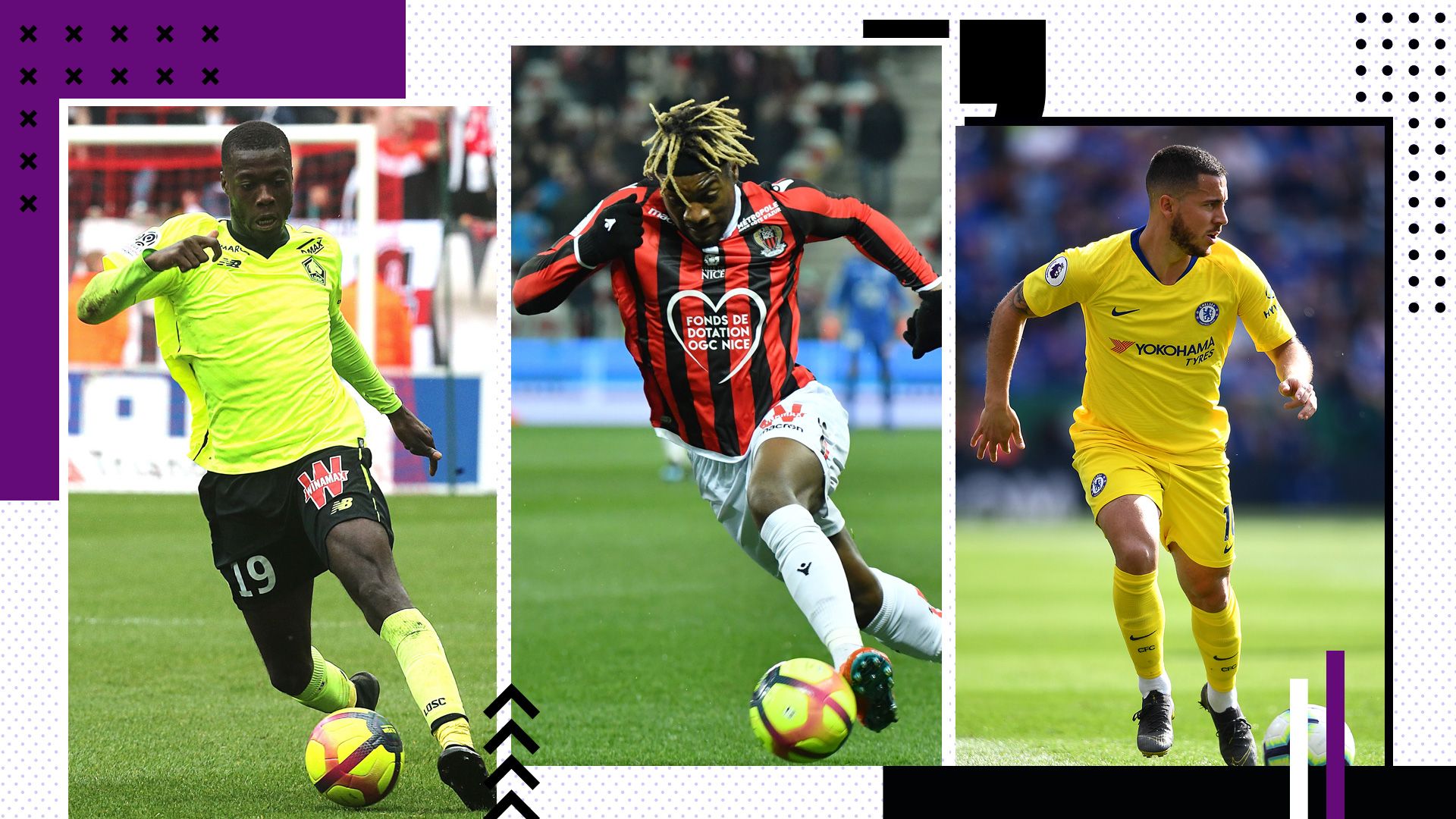 GFX Most succesfull dribblings Pepe Saint-Maximin Hazard