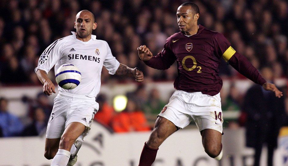 GER ONLY Raul Bravo Thierry Henry Real Madrid Arsenal