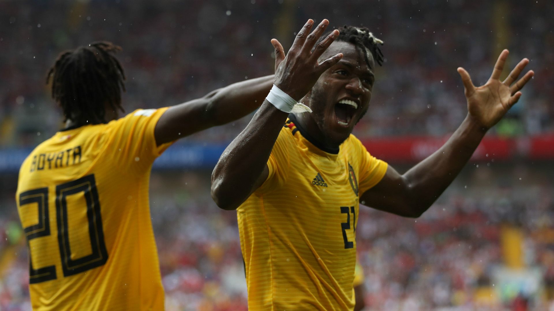Michy Batshuayi Belgium Tunisia World Cup