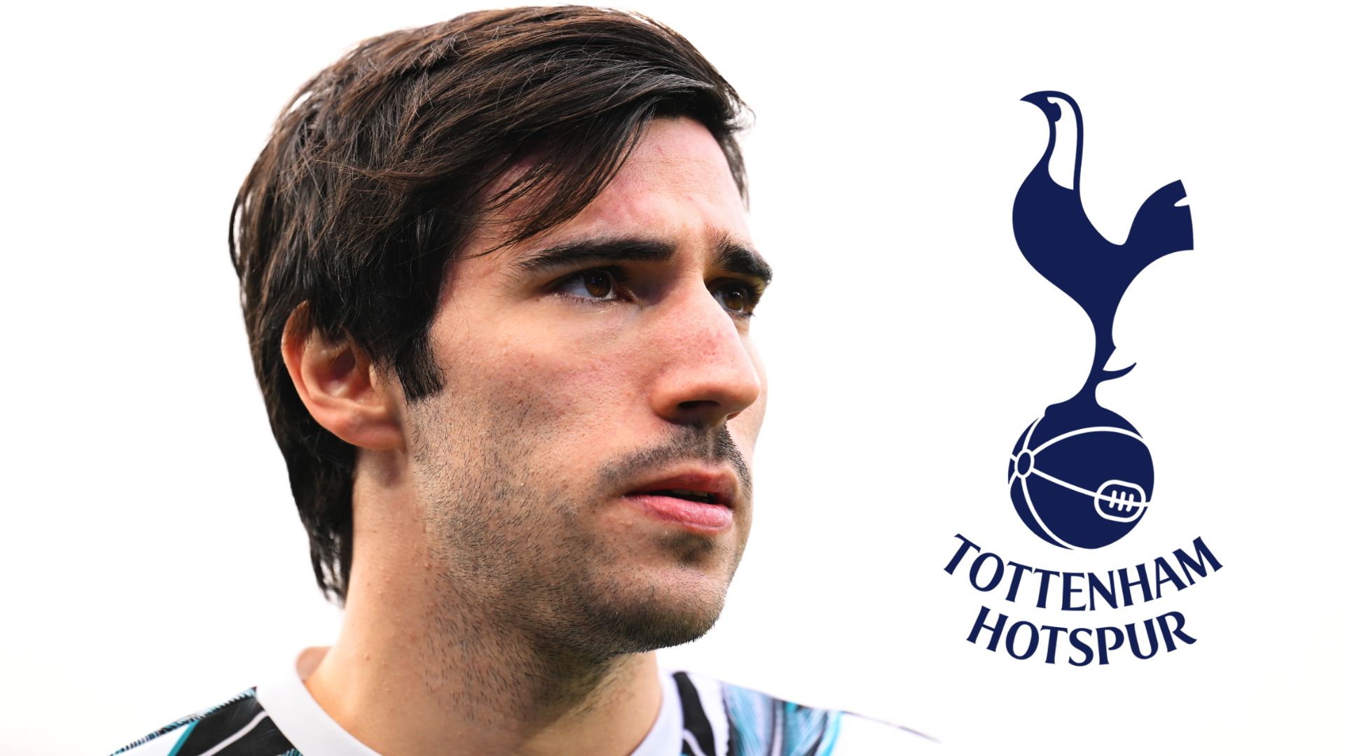 Sandro Tonali Tottenham crest