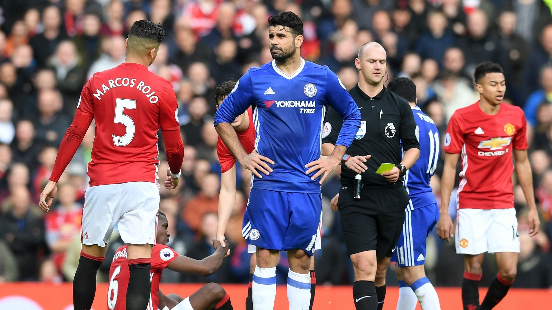 Marcos Rojo - Diego Costa | Manchester United - Chelsea 16042017