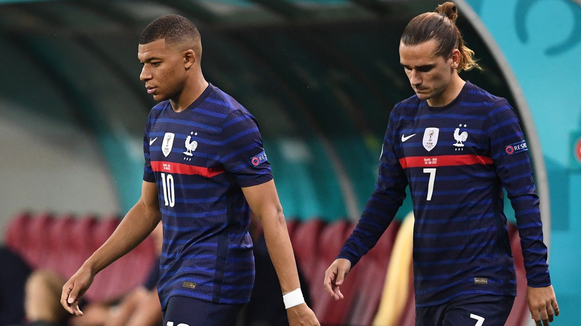 Antoine Griezmann Kylian Mbappe France 28062021