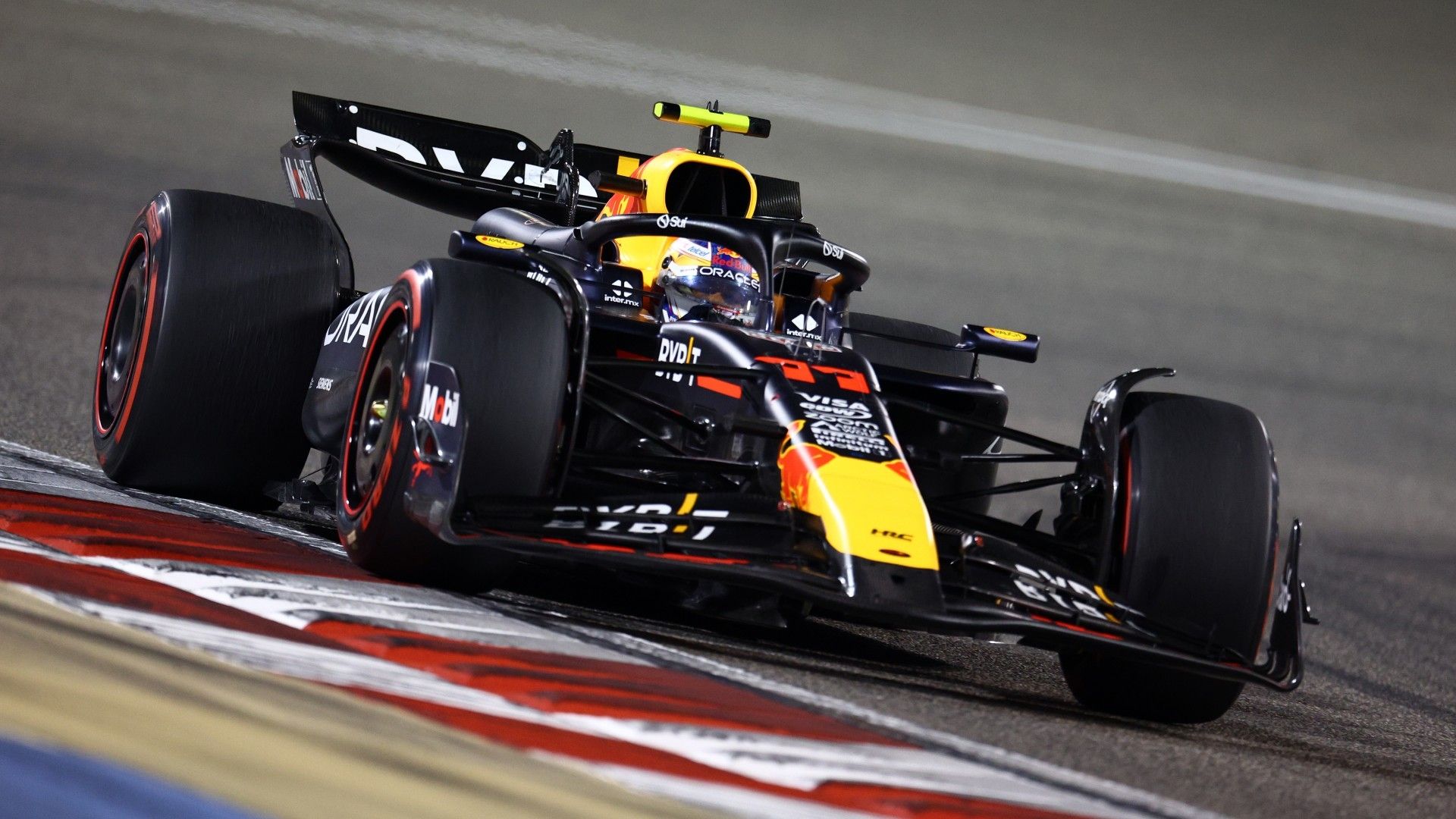 Sergio Perez of Mexico driving the (11) Oracle Red Bull Racing RB20