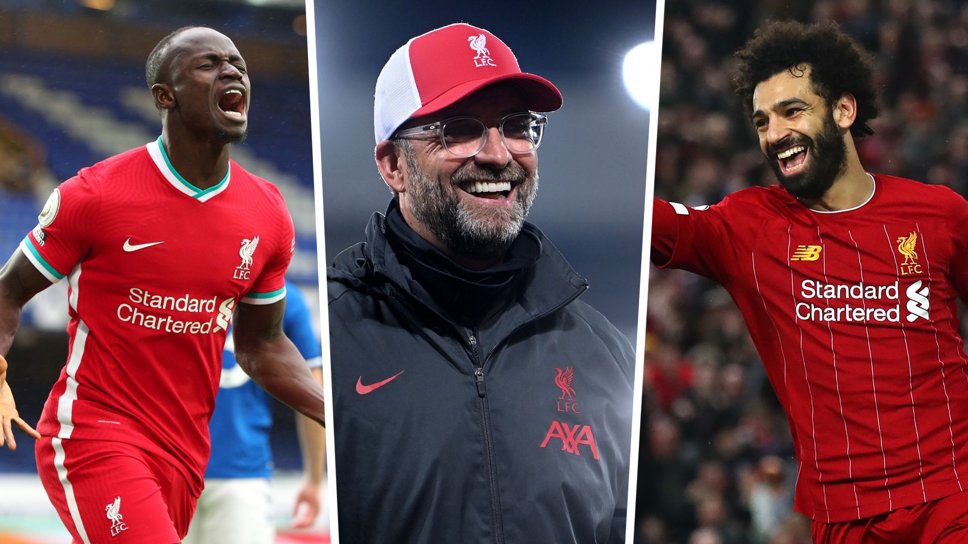 Sadio Mane, Jürgen Klopp, Mohamed Salah GFX