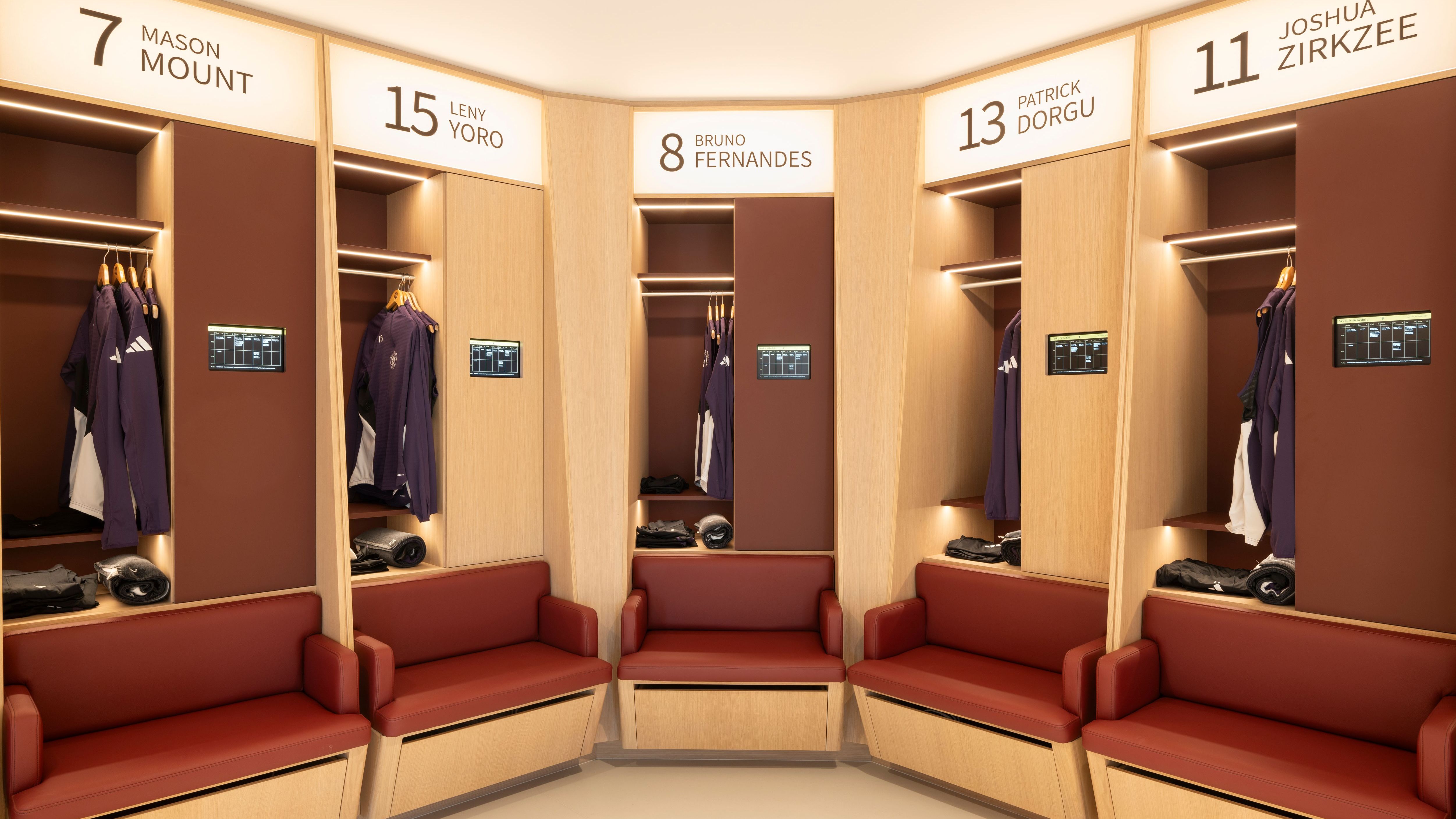 Man Utd changing room