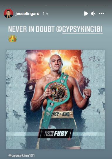 Jesse Lingard Tyson Fury Instagram EMBED ONLY