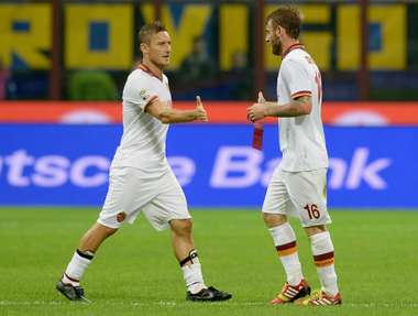 Francesco Totti Daniele De Rossi As Roma