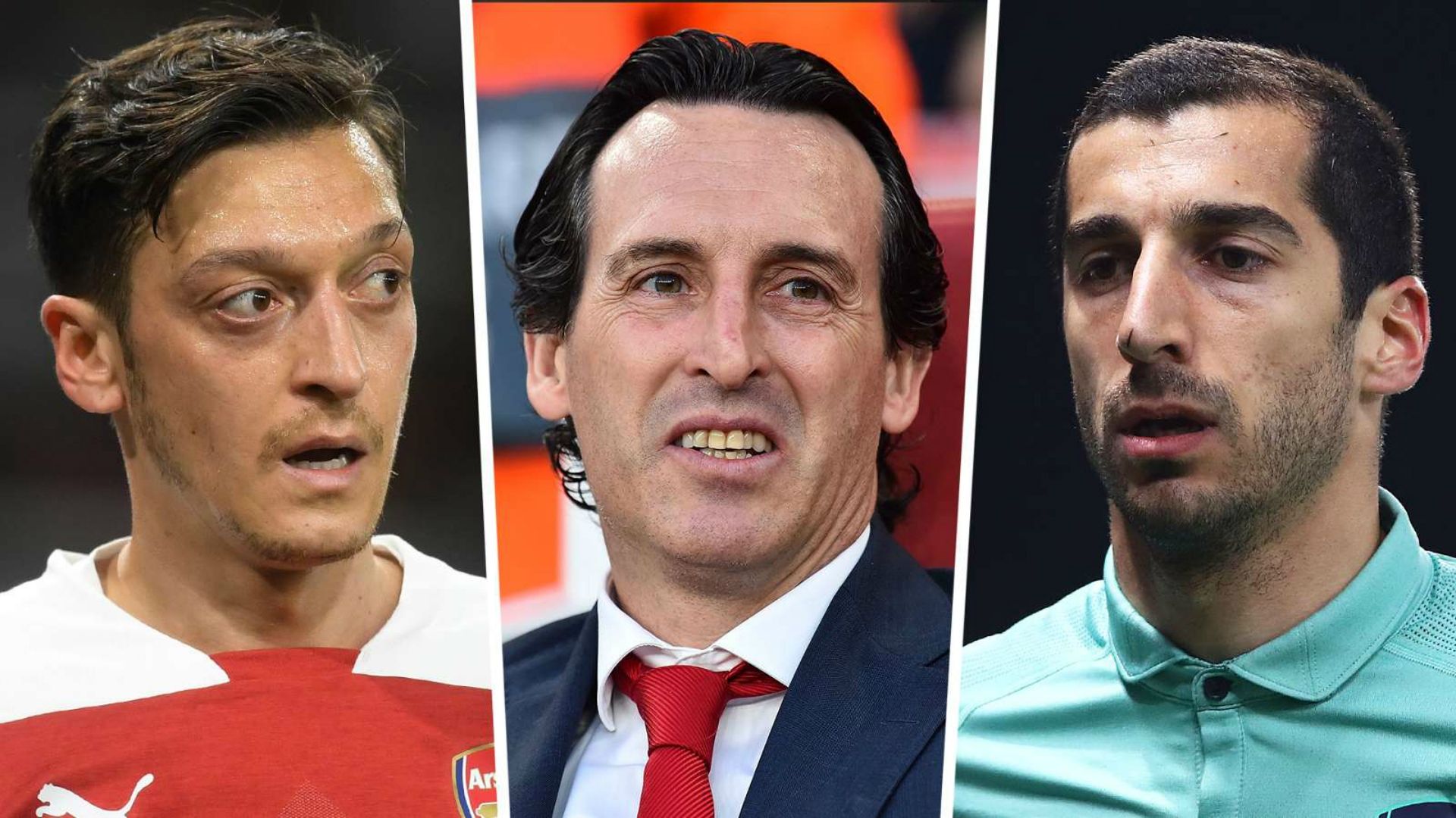 mesut-ozil-unai-emery-henrikh-mkhitaryan-arsenal