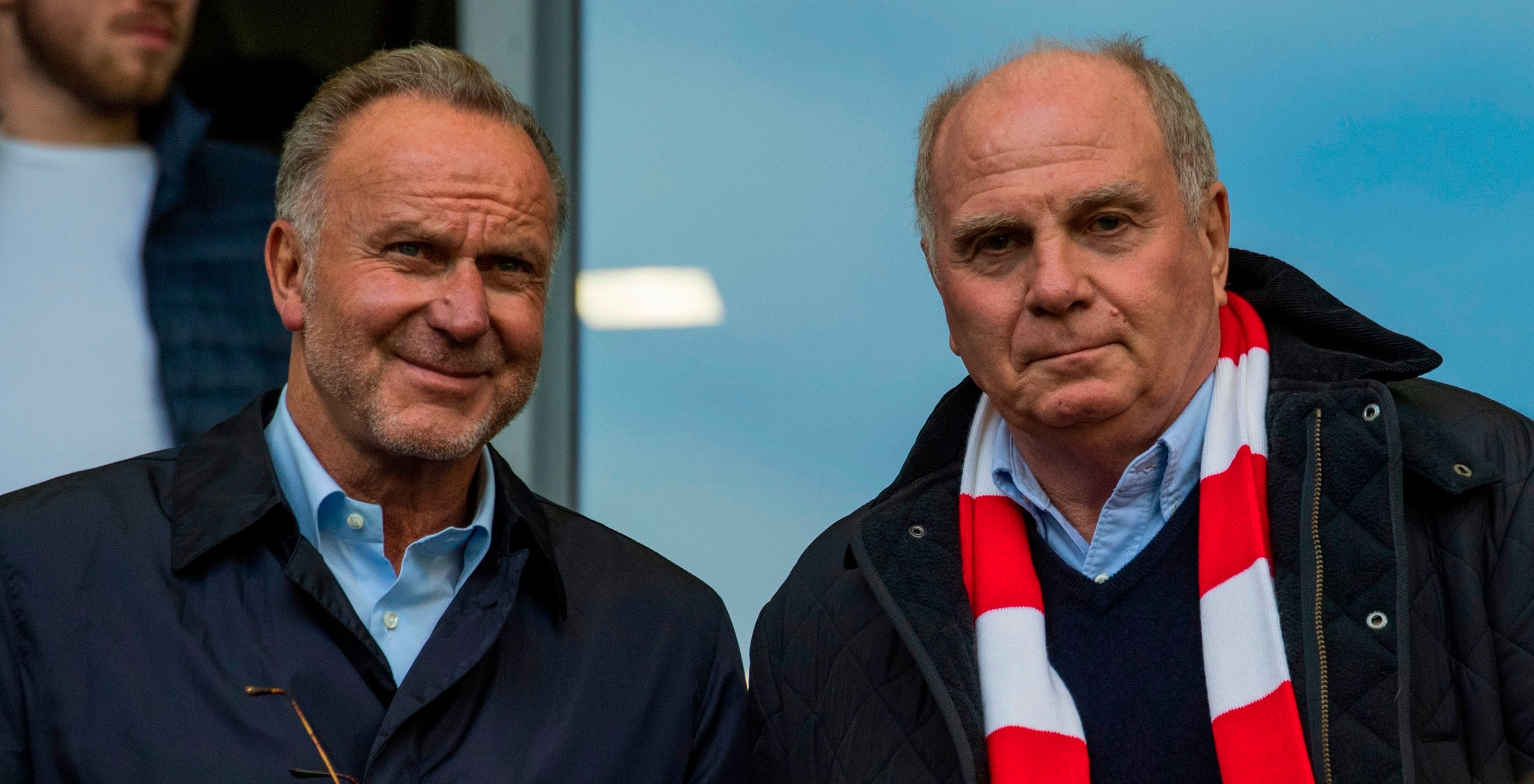Uli Hoeness Karl Heinz Rummenigge Bayern Munchen