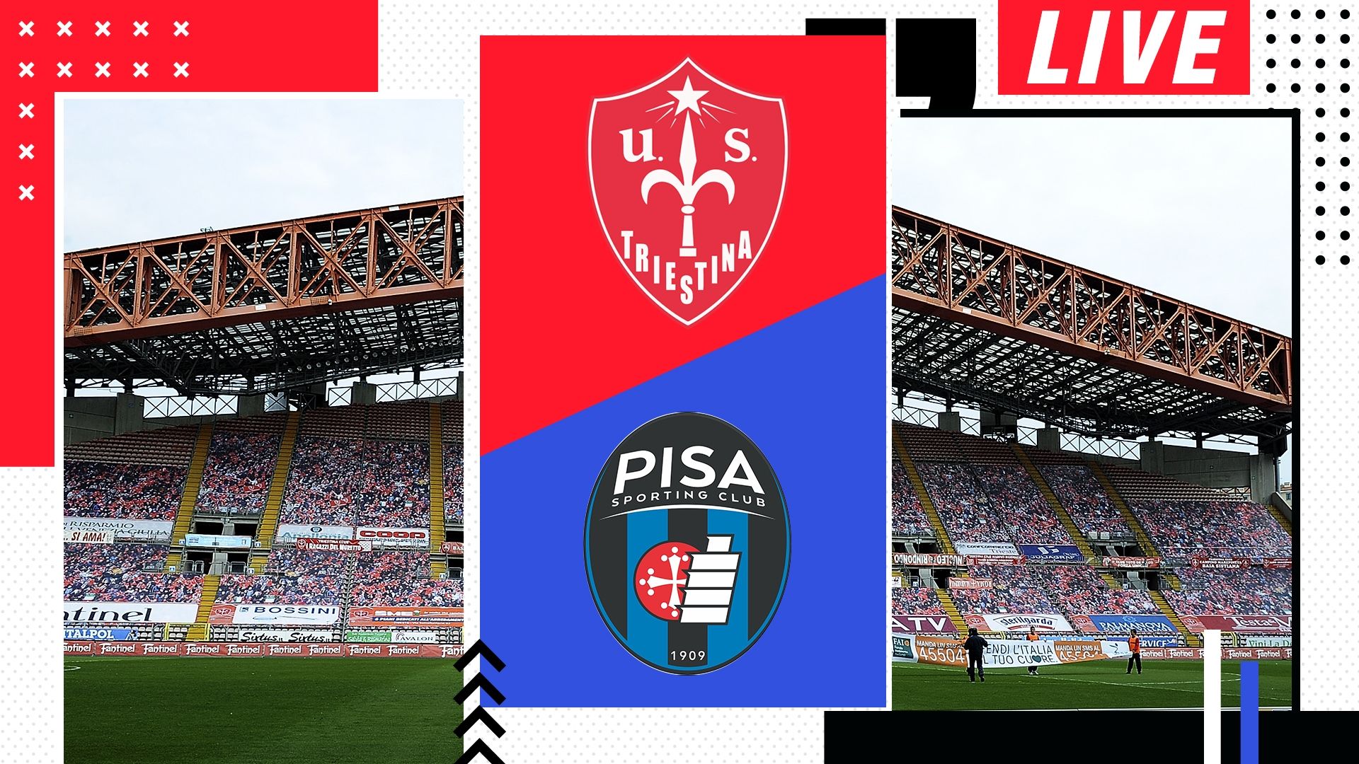 Diretta Triestina-Pisa