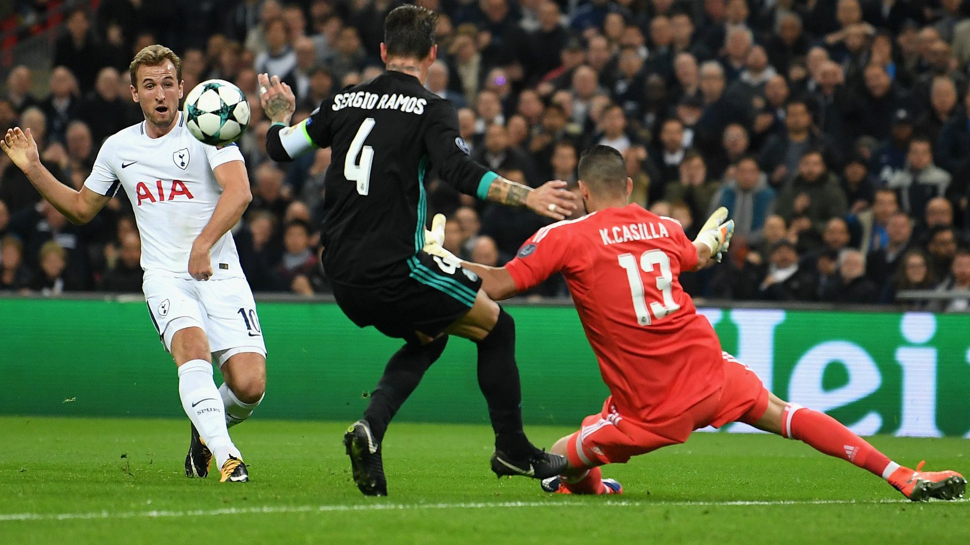 Kane Kiko Casilla Ramos Real Madrid Tottenham Champions League