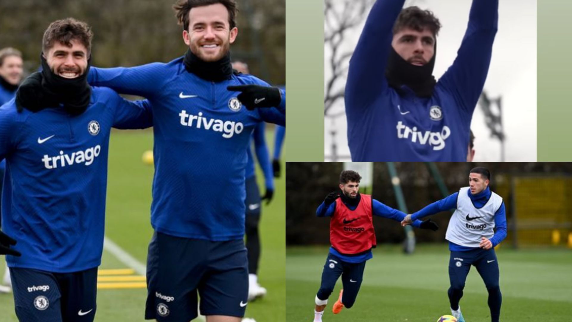 Christian Pulisic Chelsea training