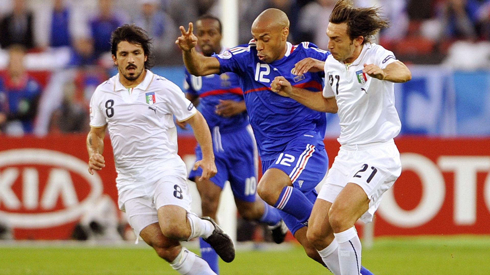 Thierry Henry Gennaro Gattuso Andrea Pirlo