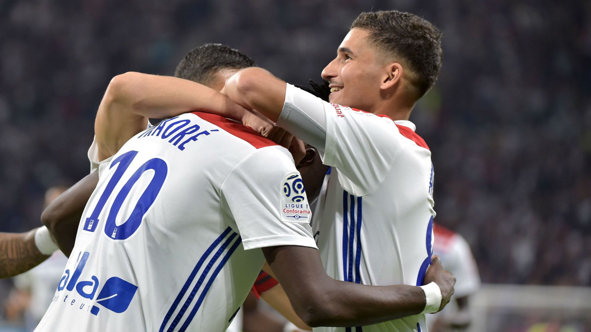 Houssem Aouar Bertrand Traore Lyon Marseille Ligue 1 23092018