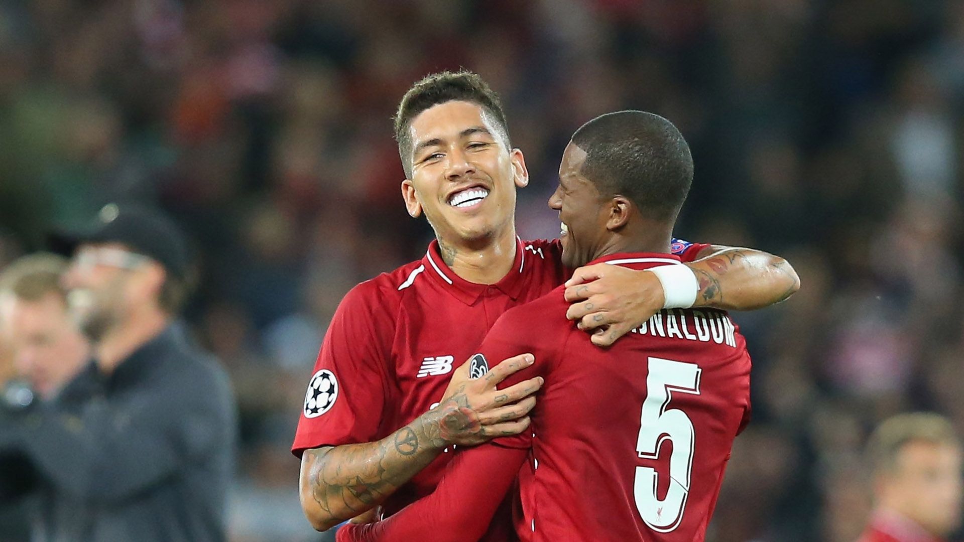 Roberto Firmino Georginio Wijnaldum Liverpool PSG Champions League