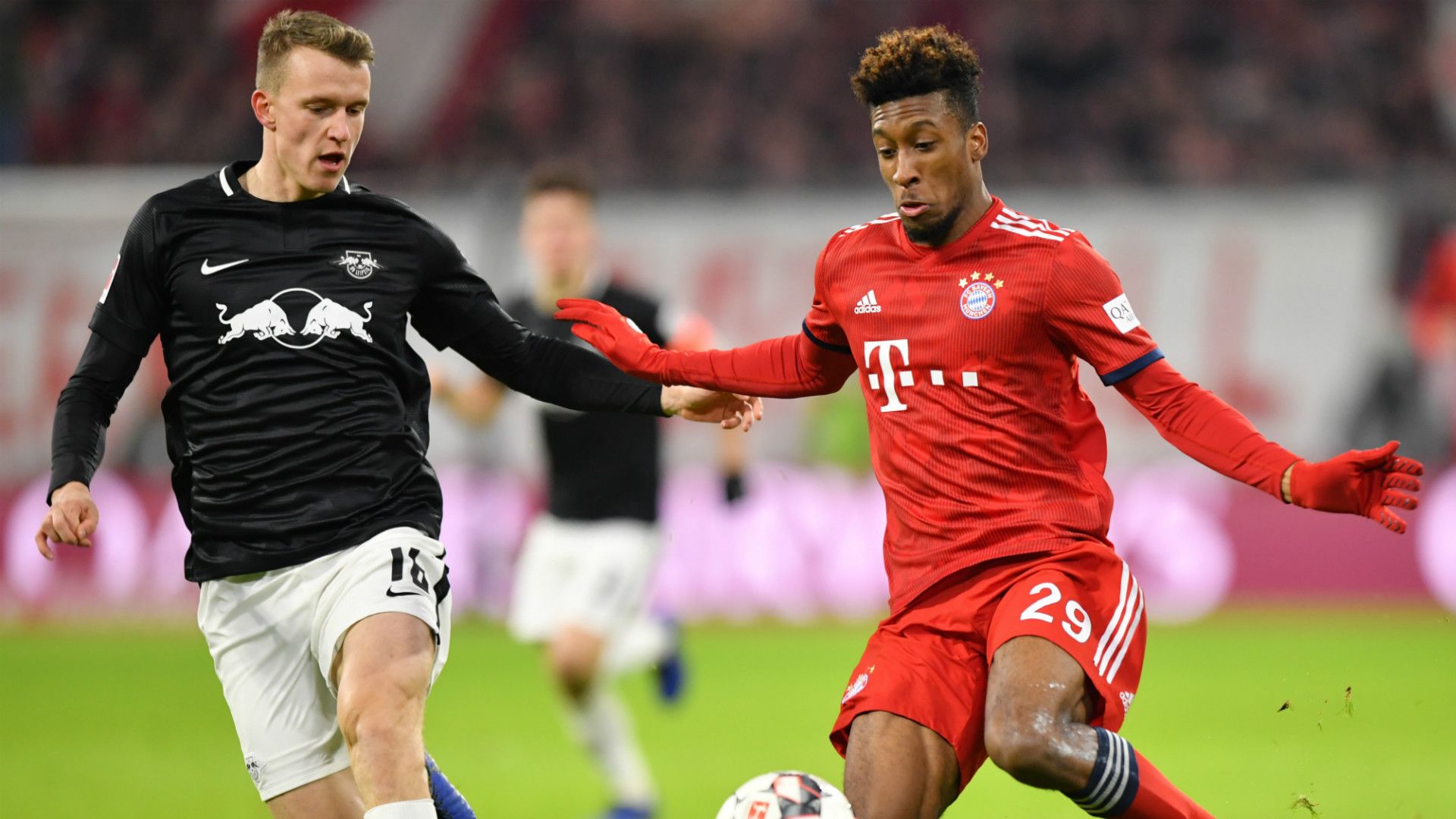 Lukas Klostermann Kingsley Coman RB Leipzig FC Bayern Munchen