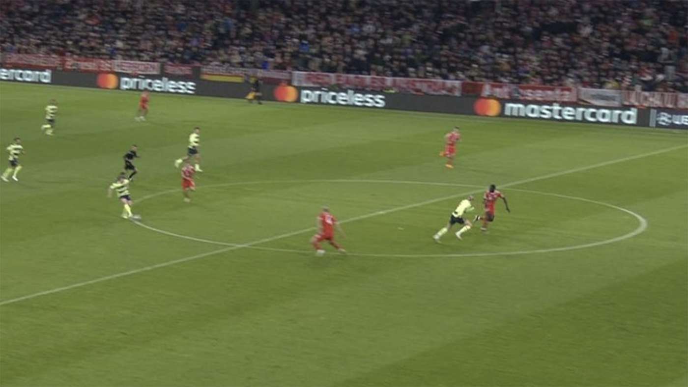 Haaland offside screenshot