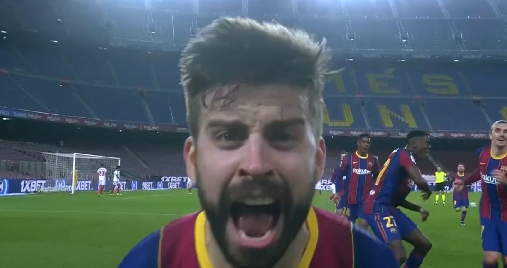 Gerard Pique Barcelona Sevilla Copa del Rey 2021