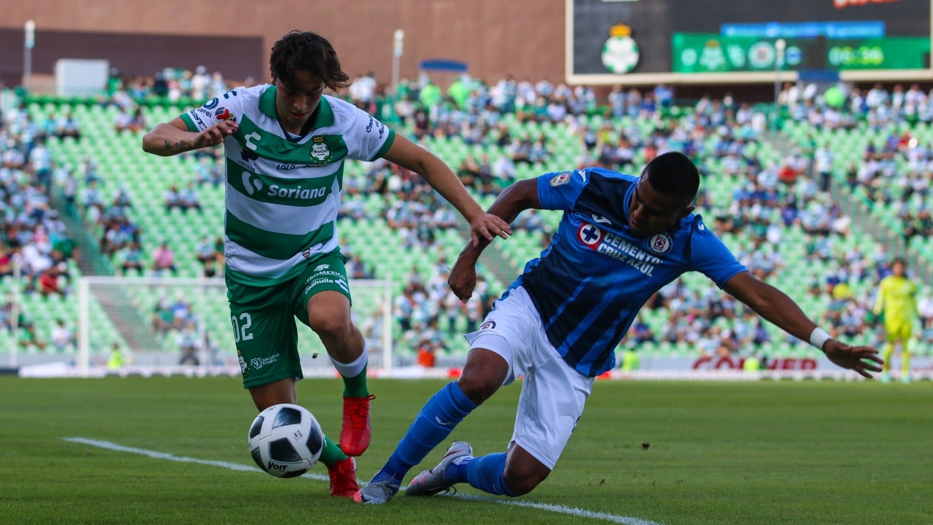 Santos Cruz Azul Jordan Carrillo Jaiber Jiménez