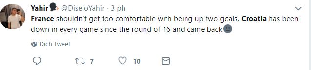 Reaction France Croatia