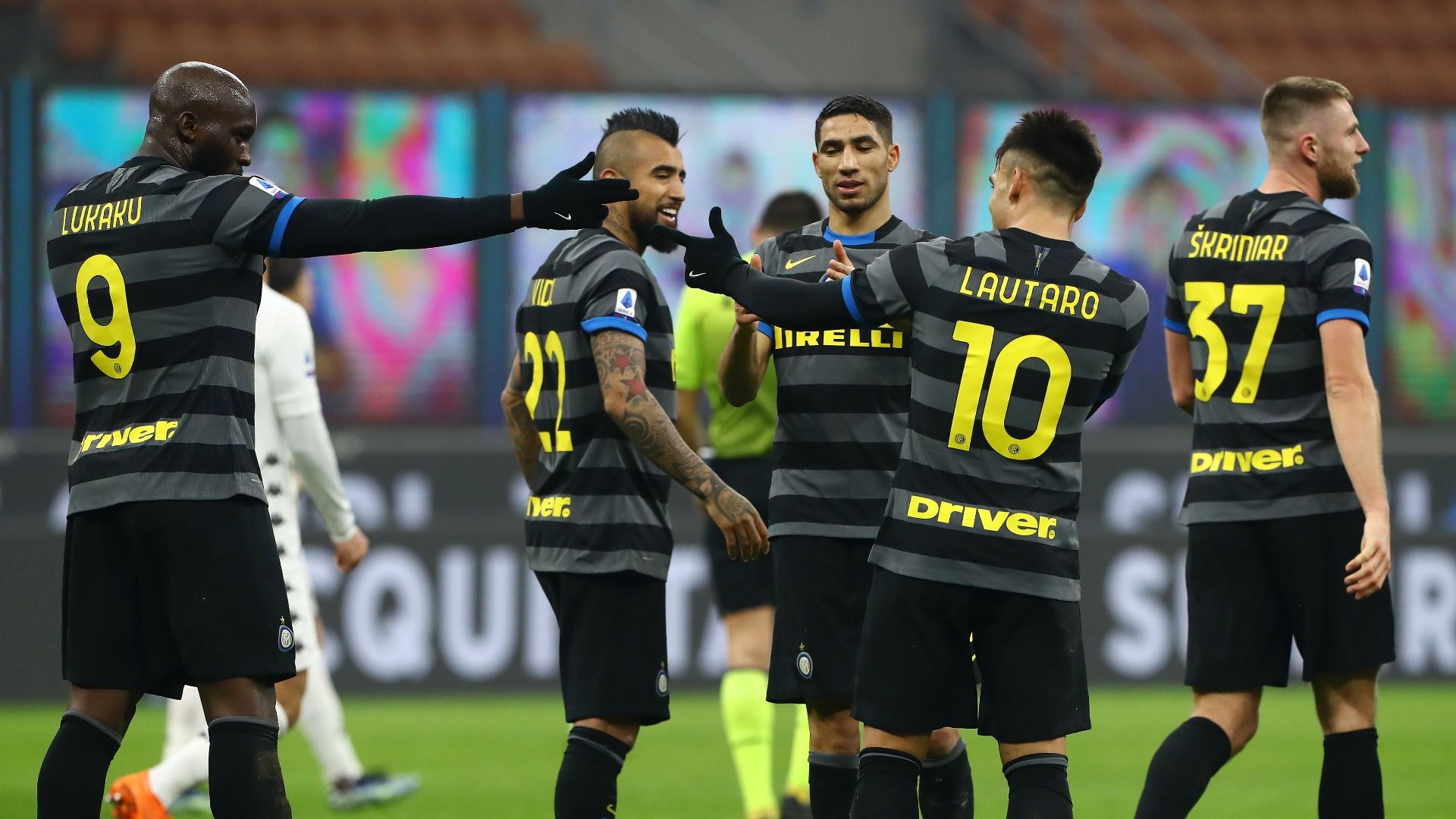 Arturo Vidal, Romelu Lukaku, Lautaro Martínez Inter Benevento