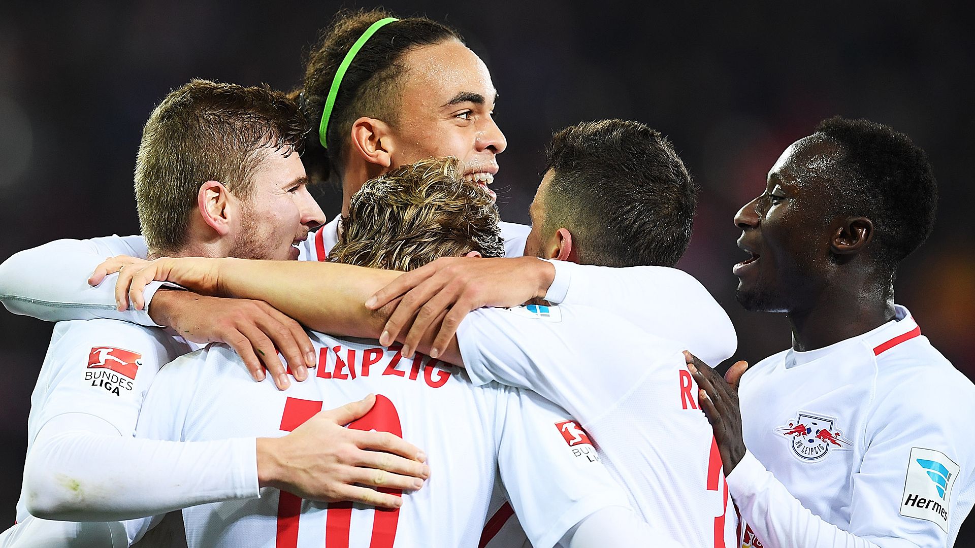 Timo Werner Yussuf Poulsen RB Leipzig SC Freiburg 11252016