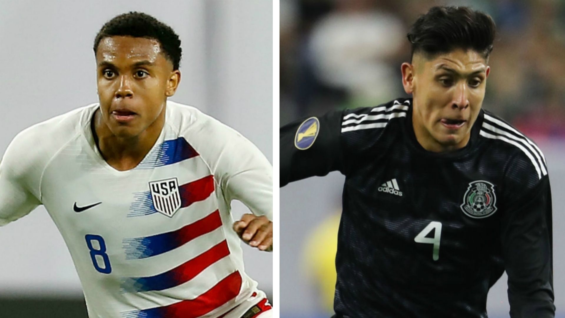 Weston McKennie Edson Alvarez Split Image 07072019